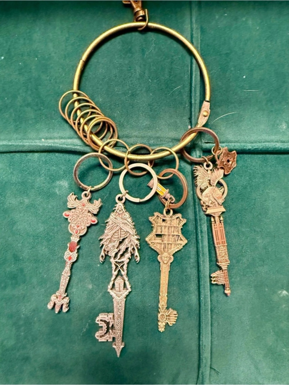 Wizarding Trunk Exclusive- Harry Potter-  Key Charm Ring with Decorative Keys